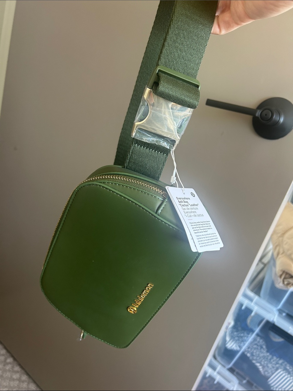 lululemon athletica Olive Green Crossbody Satchel